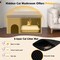 Costway Cat Litter Box Enclosure Hidden Furniture Cat Washroom Shoe Storage Bench Beige/Grey